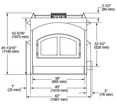 Quadra-Fire 7100 Wood Fireplace - Hearth and Home Distributors of Utah, LLC.