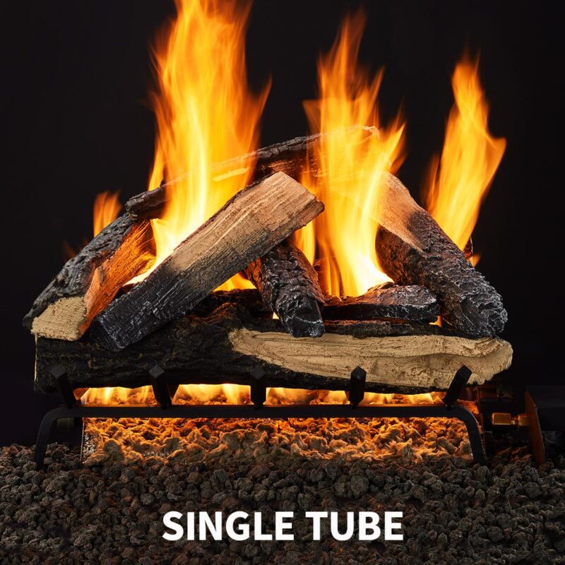 Kindled Stack Gas Log Set