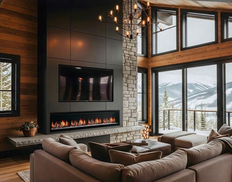 SimpliFire Allusion Edge Electric Fireplace